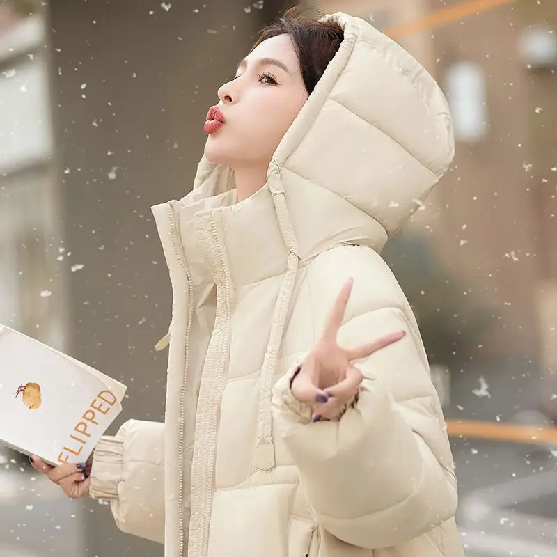 メンズレディース兼用 ロング丈ダウンコットンパッド入りジャケット 膝丈 厚手ジャケット 新作冬 カップル ゆったり 大きめサイズ 快適コート