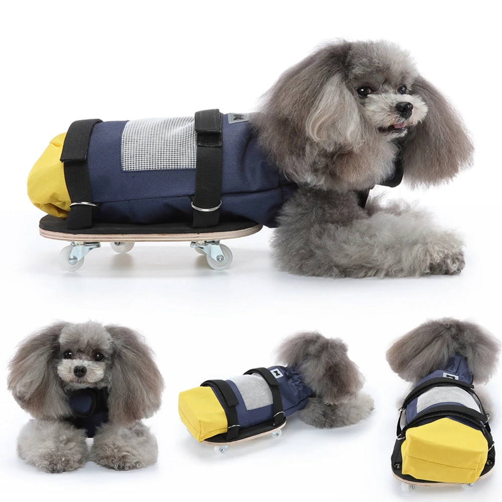 Pet Wheelchair Alternative Paralyzed Pets Dog Drag Bag Disabled Back Rear Legs Pet Indoor Scooter Wheelchair for Protects Chests