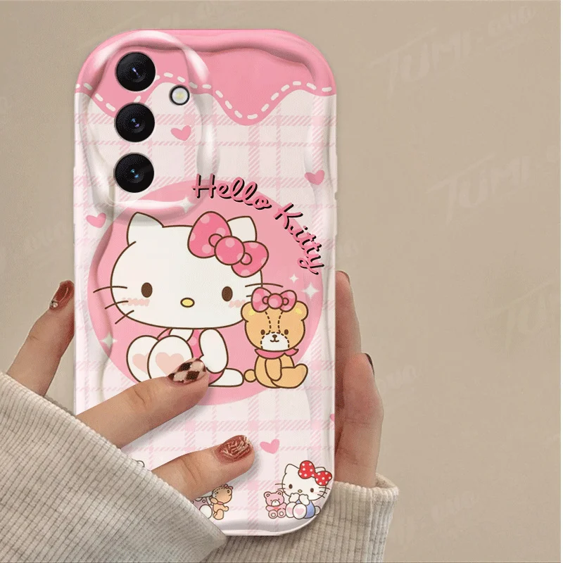 Silikonowe etui na telefon do Samsung Galaxy A53 A54 A34 A14 A24 A13 A23 A33 A73 A15 A05 A05S A71 Sanrio Cinnamoroll Mymelody