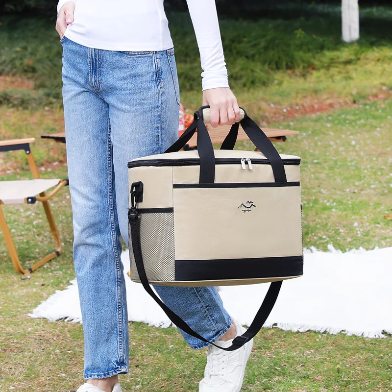 1Pcs Insulated Lunch Box Bag Insulation Ice Pack Student Portable Dinner Picnic Food Hand-held with Storage Handbag