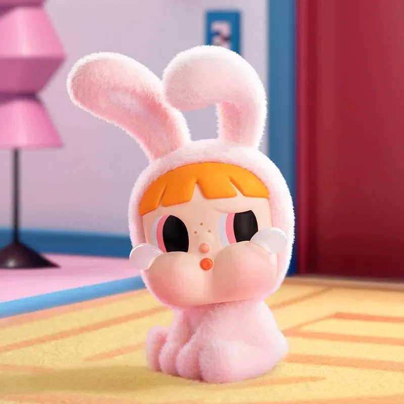 POP MART-figuras de acción de CRYBABY X Powerpuff para niñas, juguetes de caja ciega, bolsa de adivinación, caja misteriosa, figura de Caixa misteriosa, modelo lindo Surpresa