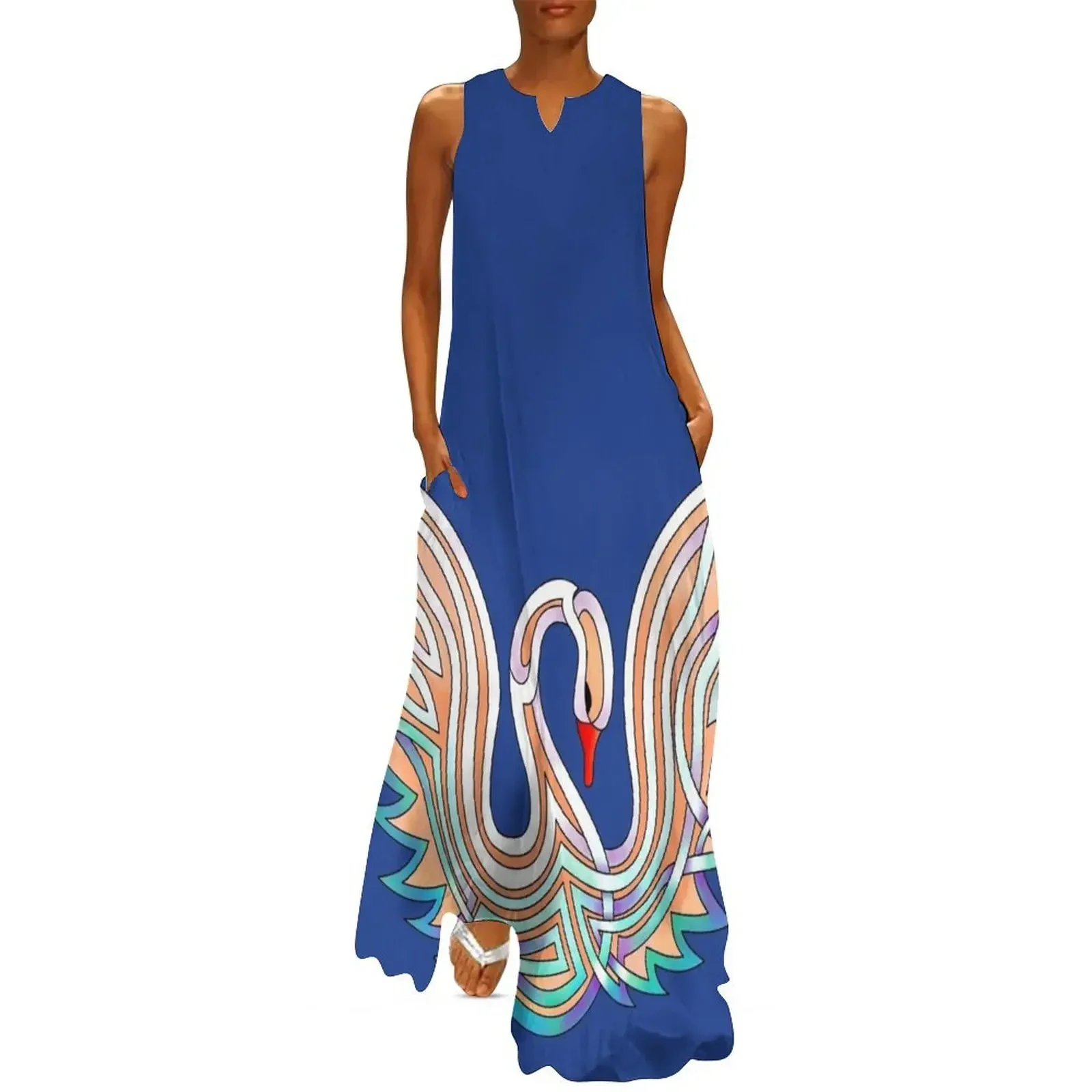 

Celtic Knot Swan Long Dress long sleeve dresses dress women summer dresses for woman 2025 african dresses for woman Dress