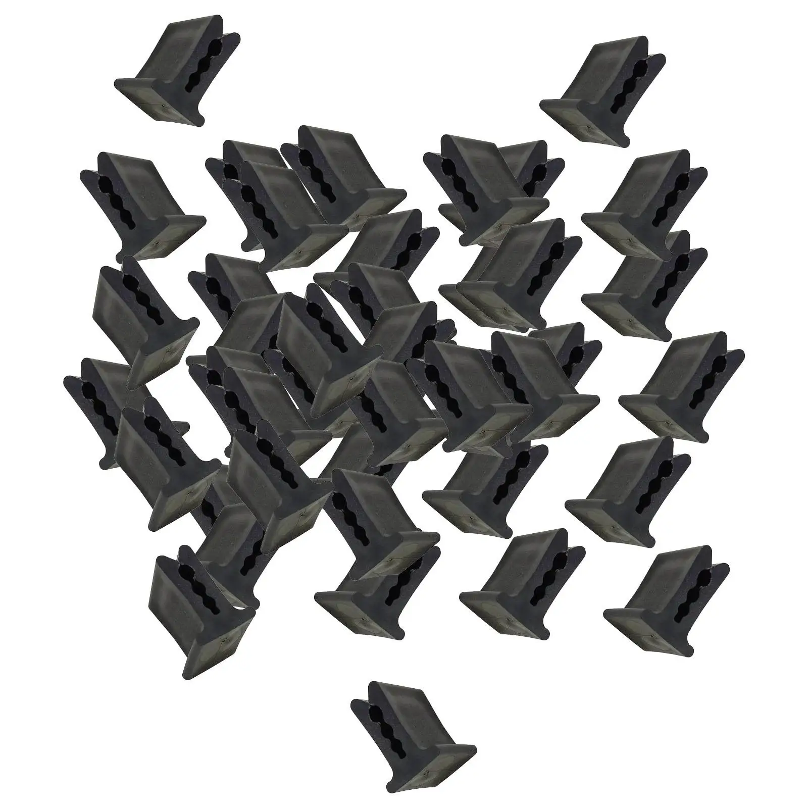 100 Pieces Greenhouse Film Clamps Shading Net Clips Sturdy for 2mm to 5mm Steel Wire Tarp Clips PP Material Accessories