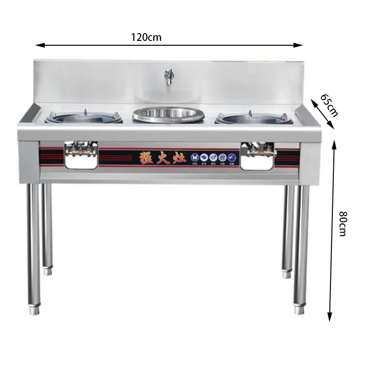 Wholesale Restaurant Double Burner Heavy Duty Commercial Cooking Gas Stove