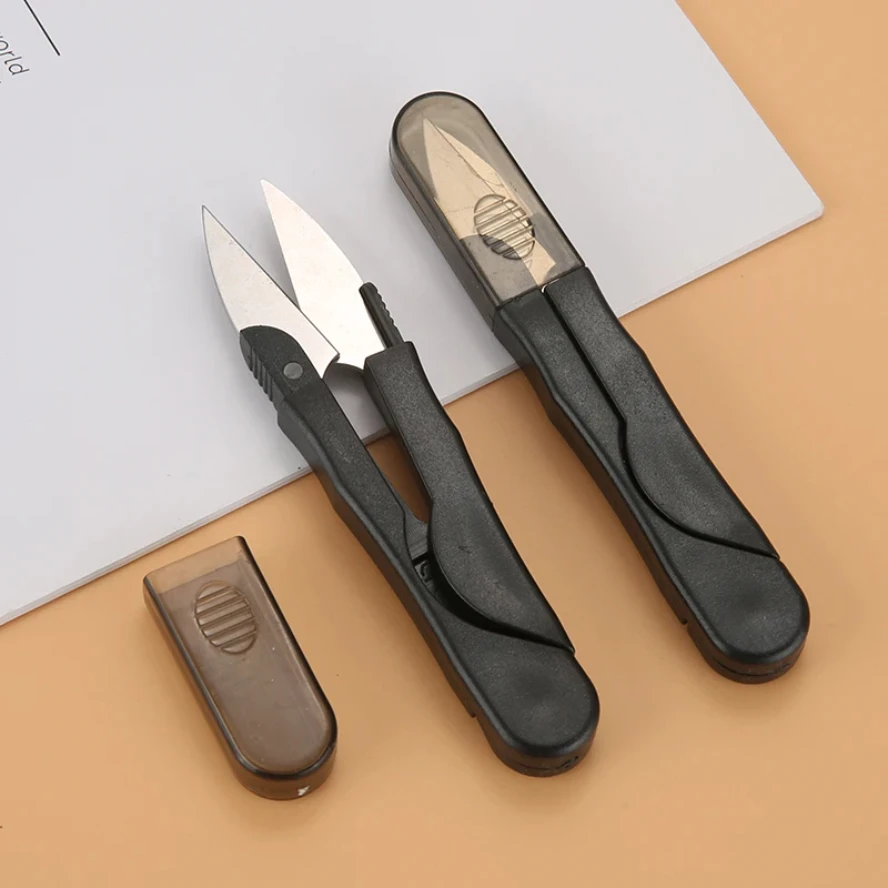 Scissors Stainless Steel 1PC Clippers DIY Thread Cutter U-shape Clipper Sewing Tool Home Sewing Shears Embroidery Clippers