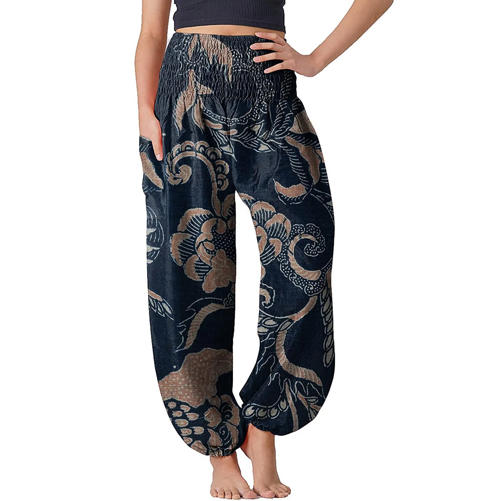 Yoga Pants For Tall Women Pajama Hippie Yoga Comfy Women\'S Boho Pants Pants Pajama Loose Pants Winter Clothes For Women Petite