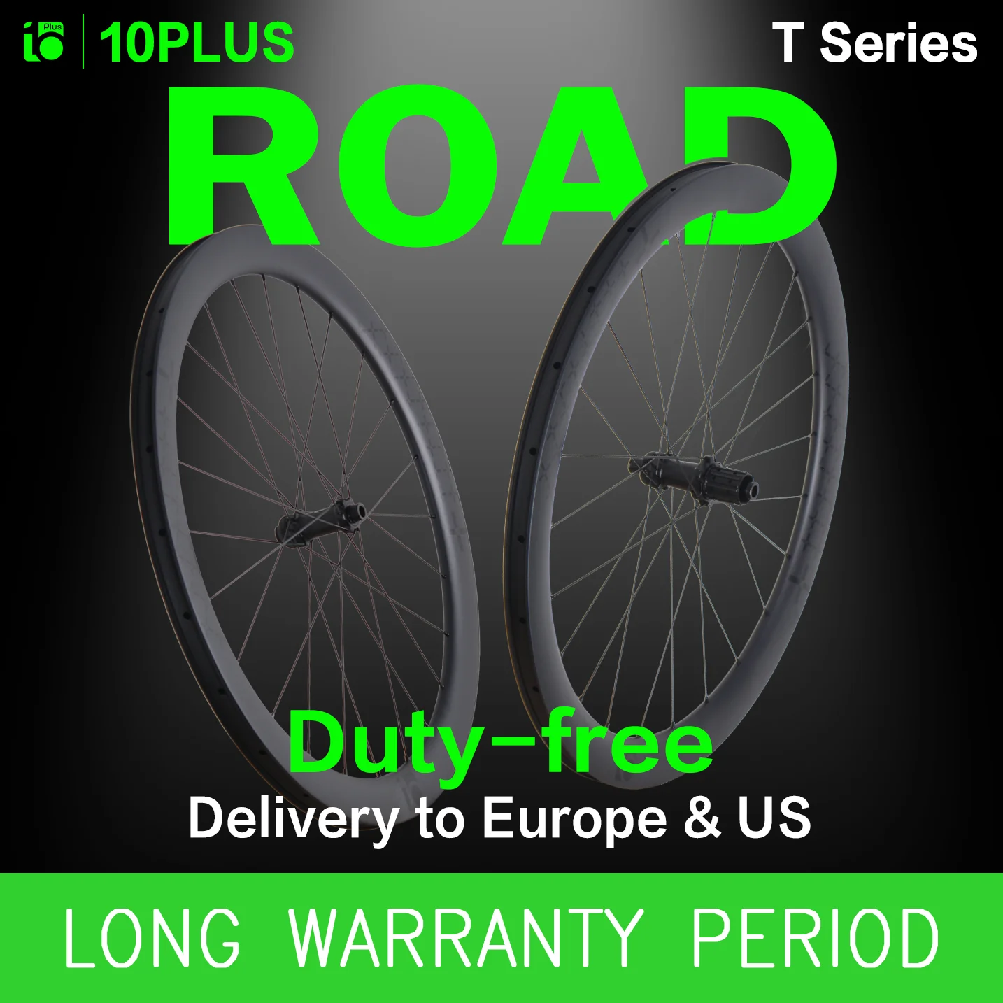 10PLUS T Series 38/50mm Rim Depth 700c Tubeless Ready Carbon Wheelset Disc Brake 36T Star Ratchet Center Lock Pillar 1423 Road