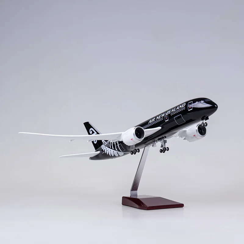 

1:85 Scale 47CM B787 Aircraft New Zealand Airlines Model W Light and Wheel Landing Gear Diecast Resin Plane Toy Collection Gifts