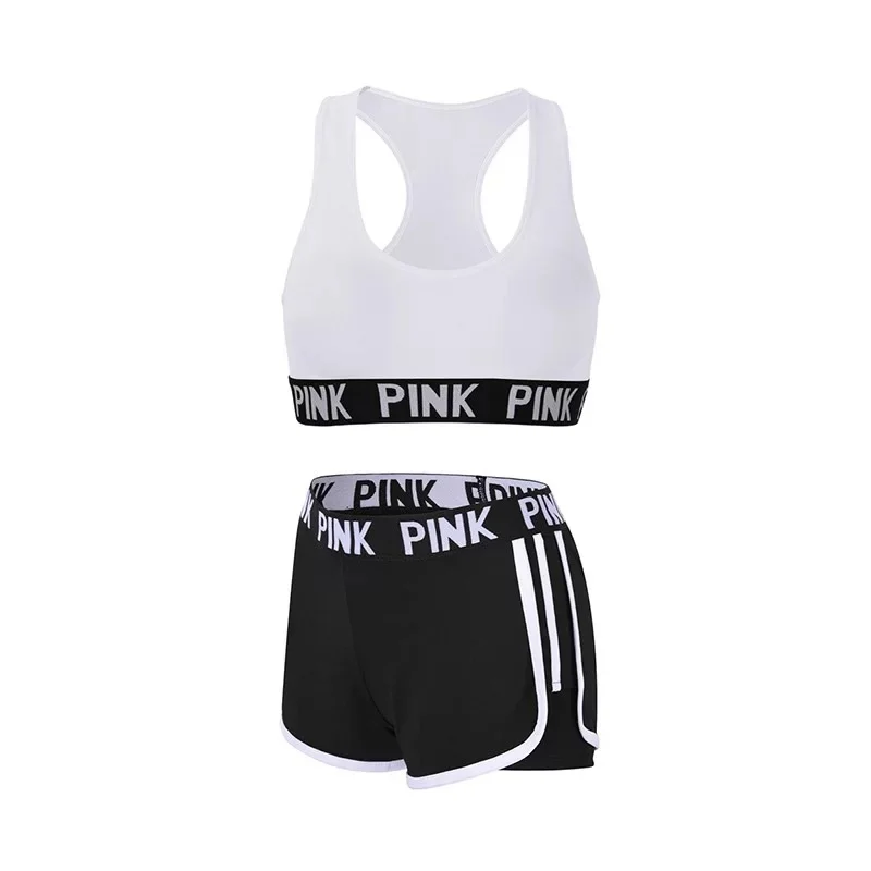 New Seamless Yoga Set Women lette Sportswear Two Piece Set Gym Shorts Suit Yoga Short For Women Workout Clothes Yoga Fitness Top