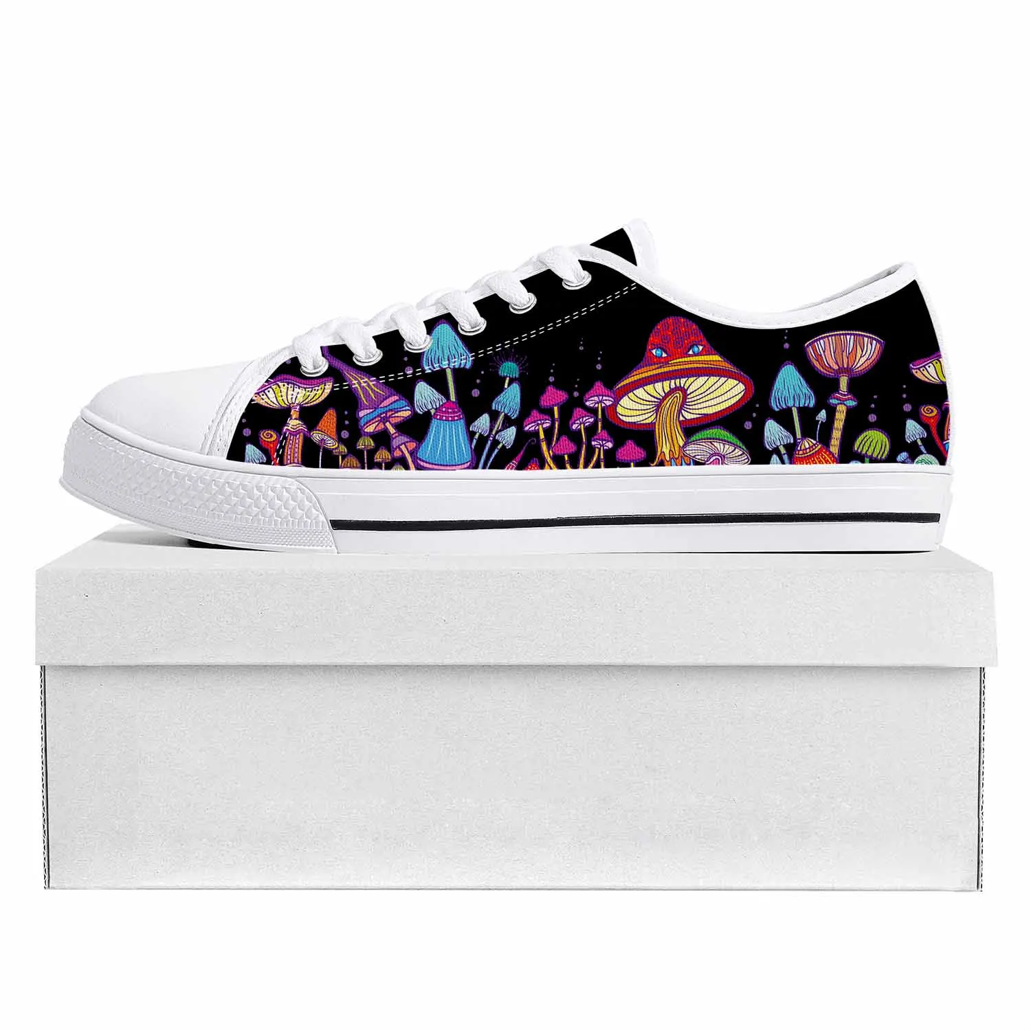 

Psychedelic Mushroom Low Top High Quality Sneakers Mens Womens Teenager Tailor-made Shoe Canvas Sneaker Casual Couple Shoes