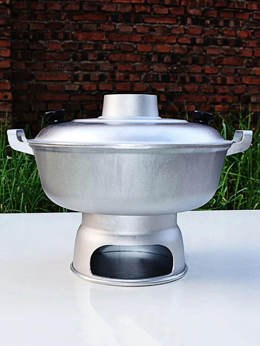 

Wholesale old-fashioned clay hot pot charcoal aluminum pot household Chinese instant-boiled mutton traditional