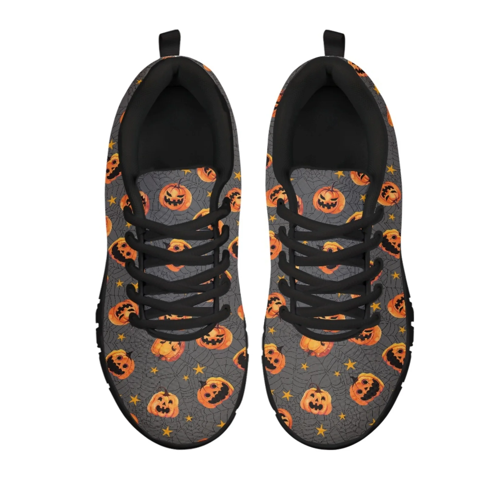 

Mesh Sports Casual Men Shoes Sneakers Cute Halloween Pumpkin 3D Print Ladies Flats Sneaker Women Outdoor Male Running Shoes 2024