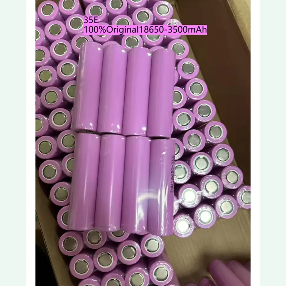 

INR18650-35E Real Capacity 18650 3.7V 3500mAh Li-ion Rechargeable Battery for Samsung DIY Power Tool Battery Flashlights