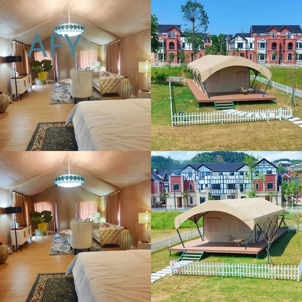 Waterproof 4 Seasons Glamping Tent for Camping Dessert Tent for Hawaii Hotel Luxury Hotel Tent for Customized Outdoor Events