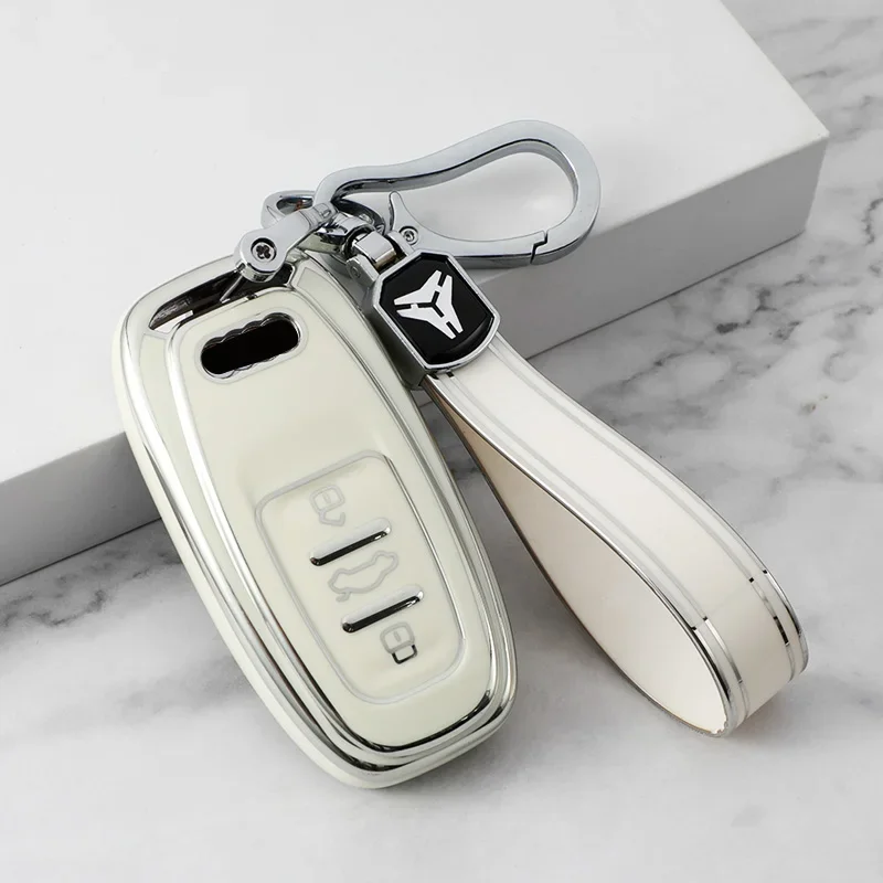 

Car Key Case Cover Shell for Audi A1 A3 8P A4 A5 A6 C7 A7 S3 S7 S8 R8 Q2 Q3 Q5 Q7 Q8 SQ5 TT RS3 RS6 Accessories