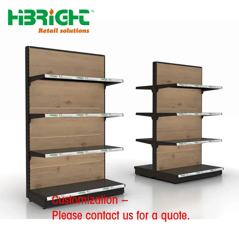 custom.Top Selling Single-Sided Supermarket Steel Rack Stand Light Duty Metal Wall Gondola Customized Retail Display Heavy Duty