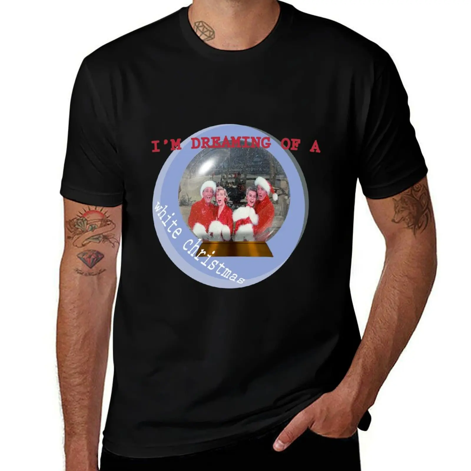 

White Christmas (1954) inspired art T-Shirt anime vintage anime shirt cotton graphic tees plain white t shirts men
