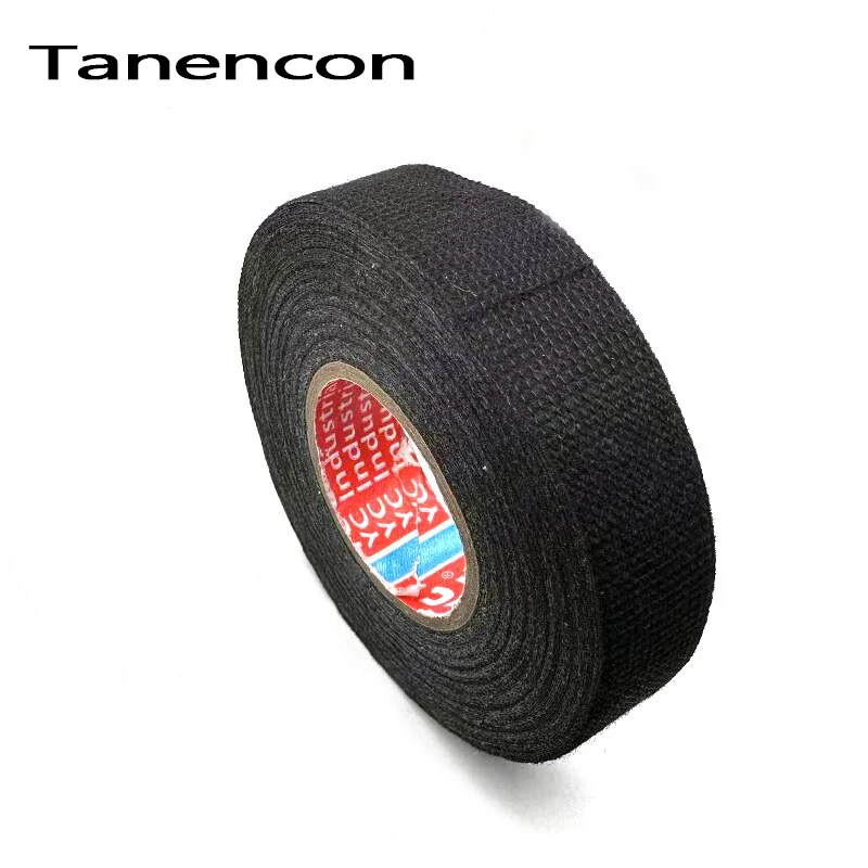 Dustproof Heat-resistant Wiring Harness Tape Looms Wiring Harness Cloth Fabric Tapes Adhesive Cable Protection 15M*32/25/19/9mm