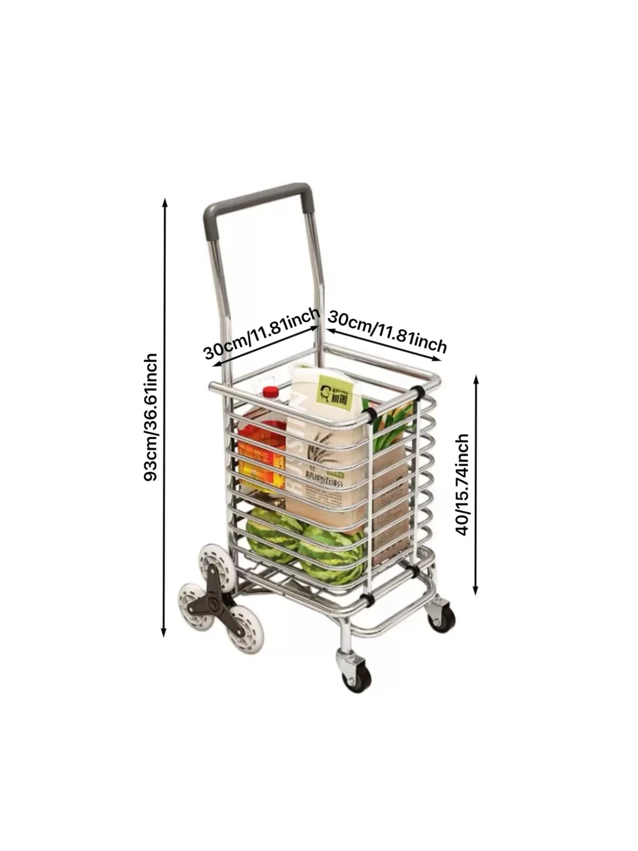 Wózek na zakupy spożywcze, przenośny wózek do domu, zakupy w supermarkecie