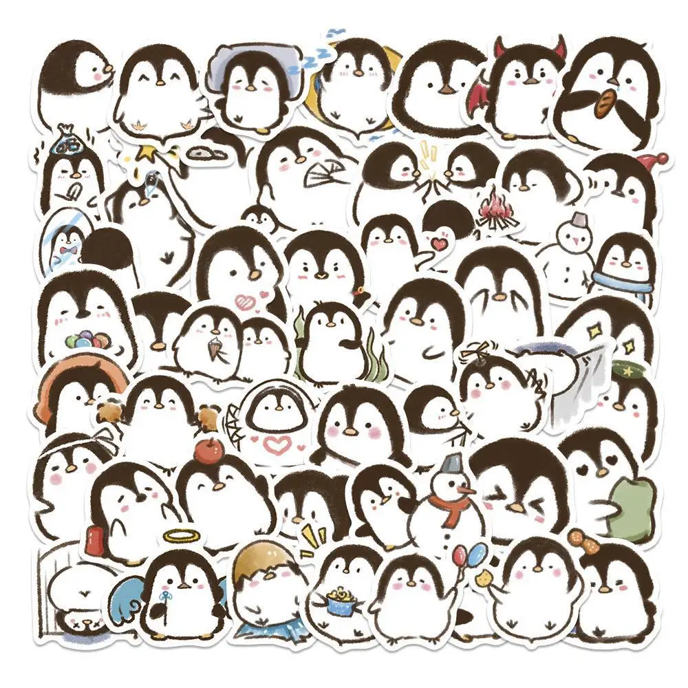 

10/30/50PCS New DIY Penguin Animal Cartoon Personality Creative Computer Luggage Water Cup Chair Decoration Waterproof Sticker