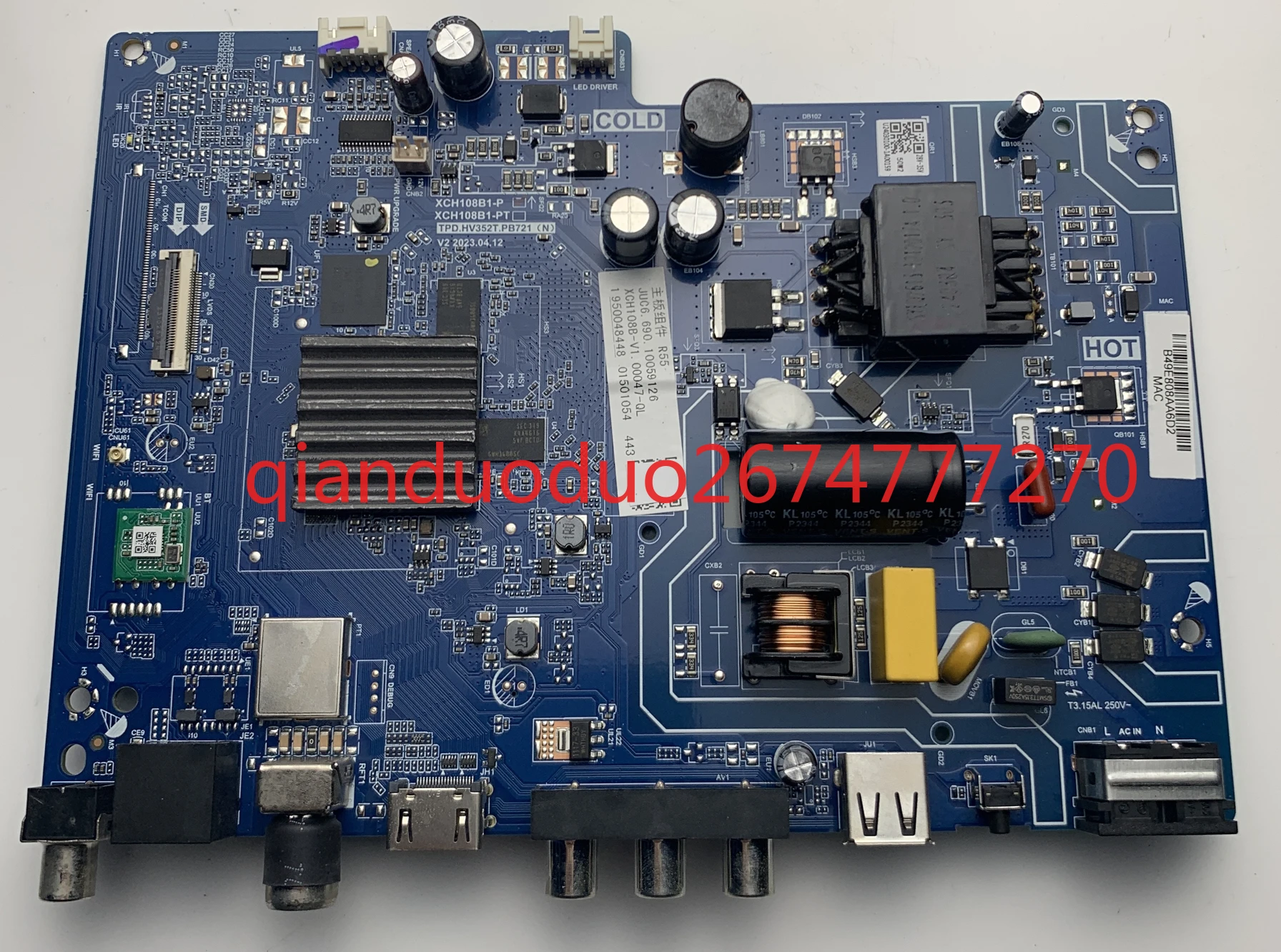 

Подходит для основной платы Changhong 32D4PF TPD. HV352T. PB721JUC6.690. 10059126 /C320X19-E1-B
