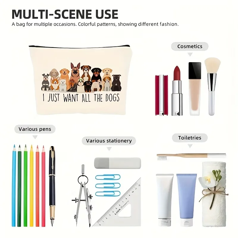 Travel Cosmetic Bag Zipper Toiletry Pouch Pen Pouch Organizer Women Hand Clutch Nice Gift Souvenir for Friends Teachers