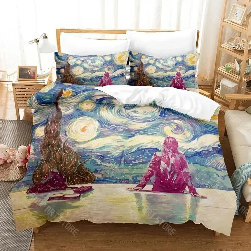2026 Van Gogh Bedding Set Single Twin Full Queen King Size Bed Set Aldult Kid Bedroom Duvetcover Sets 3D Retro Classic Bed Sheet