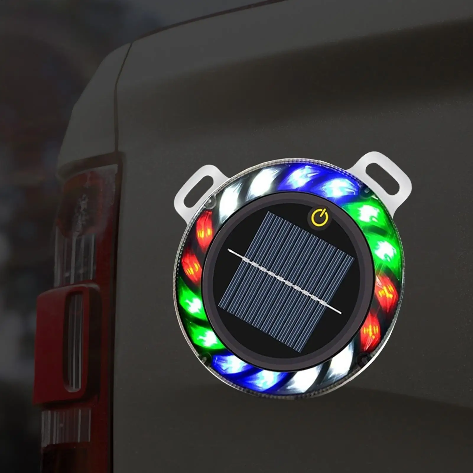 Solar Strobe Warning Light Wireless LED Safety Signal Marker Wireless Magnetic Solar Strobe Warning Light For Truck Motorcycle