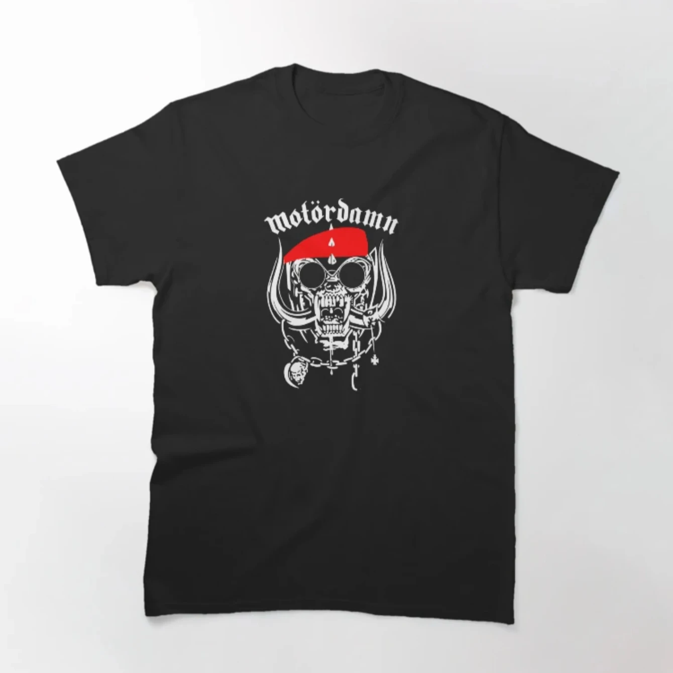 

Motordam The Damaged Motorhead Graphic Print Men's and Women's Loose Short Sleeved T-shirts for Casual Wear, Luxury Clothing For