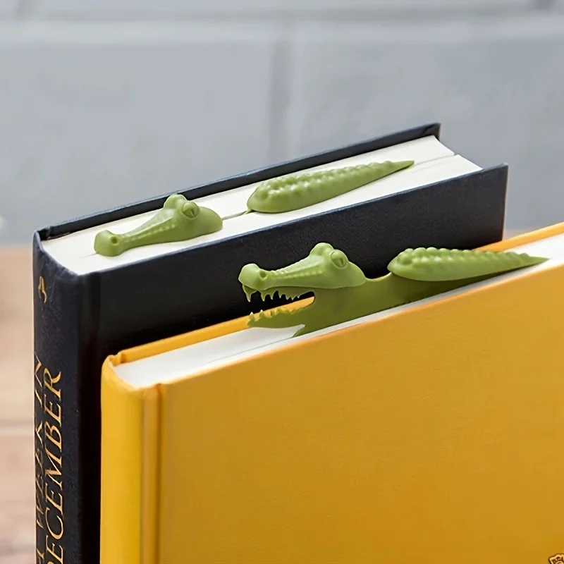 Cute Crocodile Bookmark Creative Animal Reading Tool Durable Page Marker