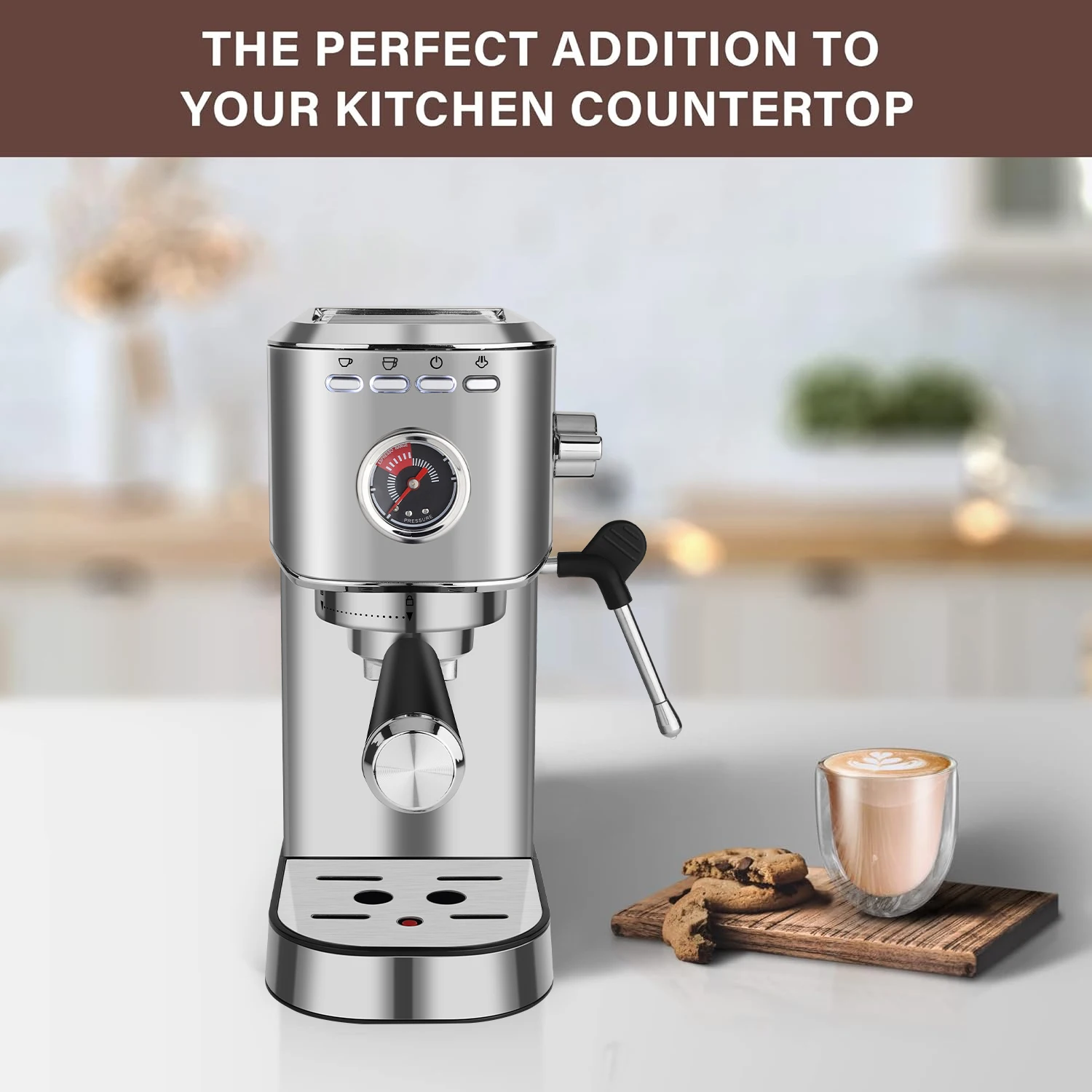 DOYOMI 20 Bar Espresso Machine, Professional Espresso Maker With Milk Frother，Commercial Espresso Machines & Coffee Makers