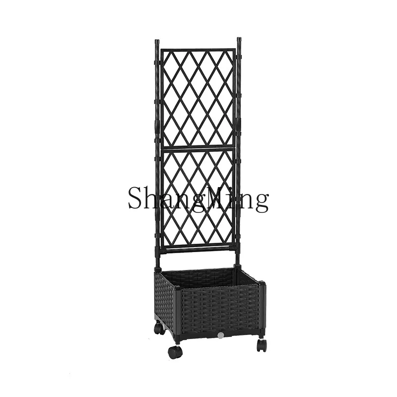 

CL flower box flower stand combination planting box screen climbing vine shelf flower plant garden fence fence
