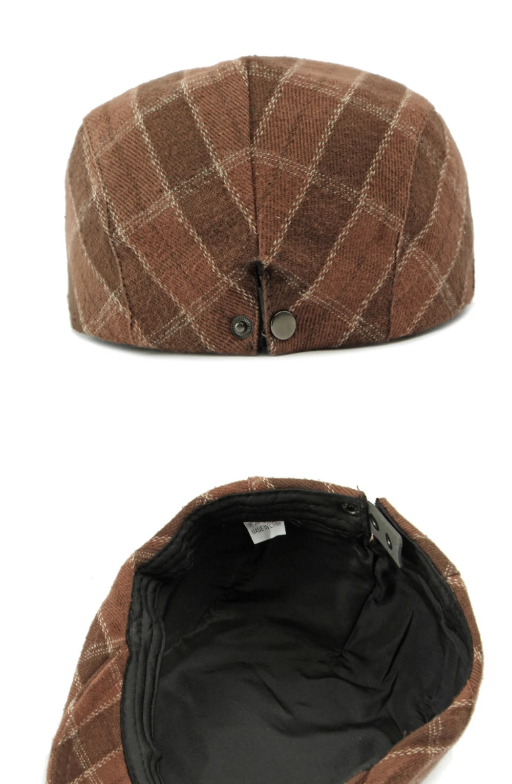 HT4947 Berets Neue Herbst Winter Caps für Männer Frauen Plaid Künstler Maler Baskenmütze Hut Männlich Weiblich Ivy Flache Kappe Einstellbare Baskenmütze Kappen – Detail 12