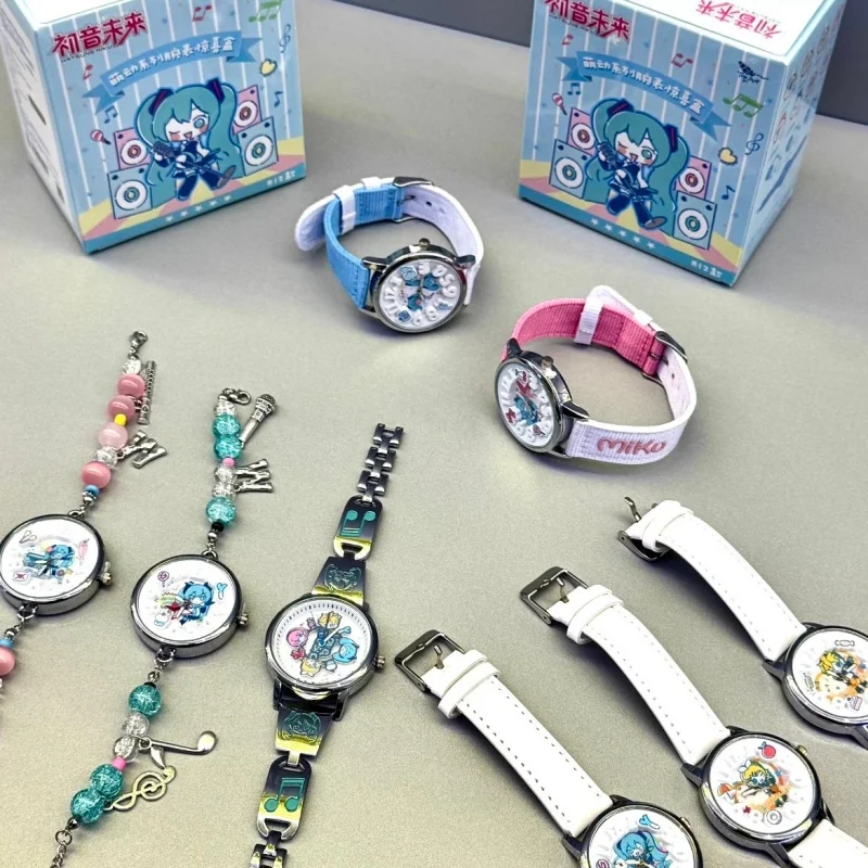 

Подлинные наручные часы Hatsune Miku, слепая коробка, игрушки, каваи, аниме, аксессуары для наручных часов, загадочные коробки, детские рождественские подарки