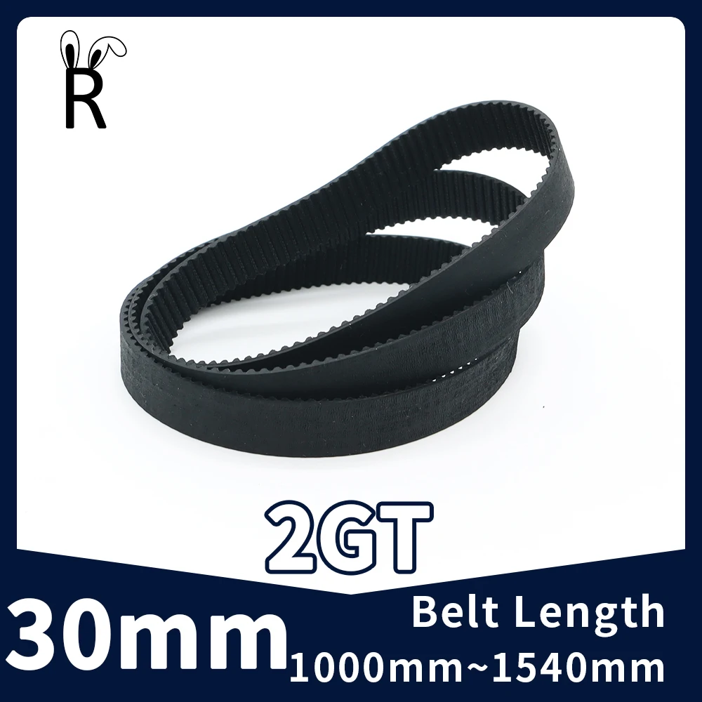 

Belt Width 30mm 2GT Synchronous Timing Belt GT2 Rubber Closed For 3D Printer Parts Length 1000mm~1540mm Synchronous Toothed Belt