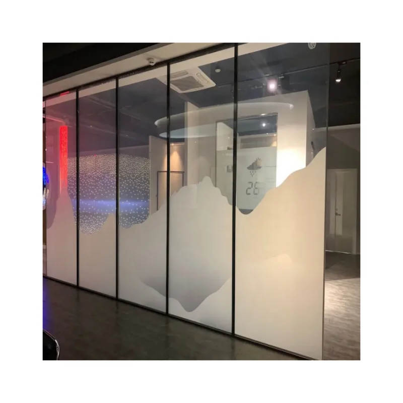 Modern Style Electrochromic Smart Glass Film Super Clear Switchable Self-Adhesive for Hotels Decorative