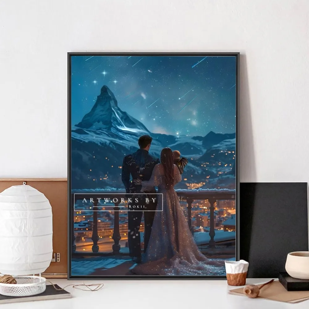 Acotar A Court of Mist and Fury Poster No Framed Kraft Club Bar Paper Vintage Poster Wall Art Painting Bedroom Study Stickers