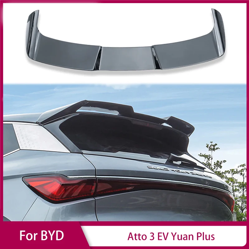 Rear Roof Trunk Lid Duck Car Spoiler Splitter for BYD Atto 3 EV Yuan Plus Exterior Tuning Accessories Parts Rear Wing Refit