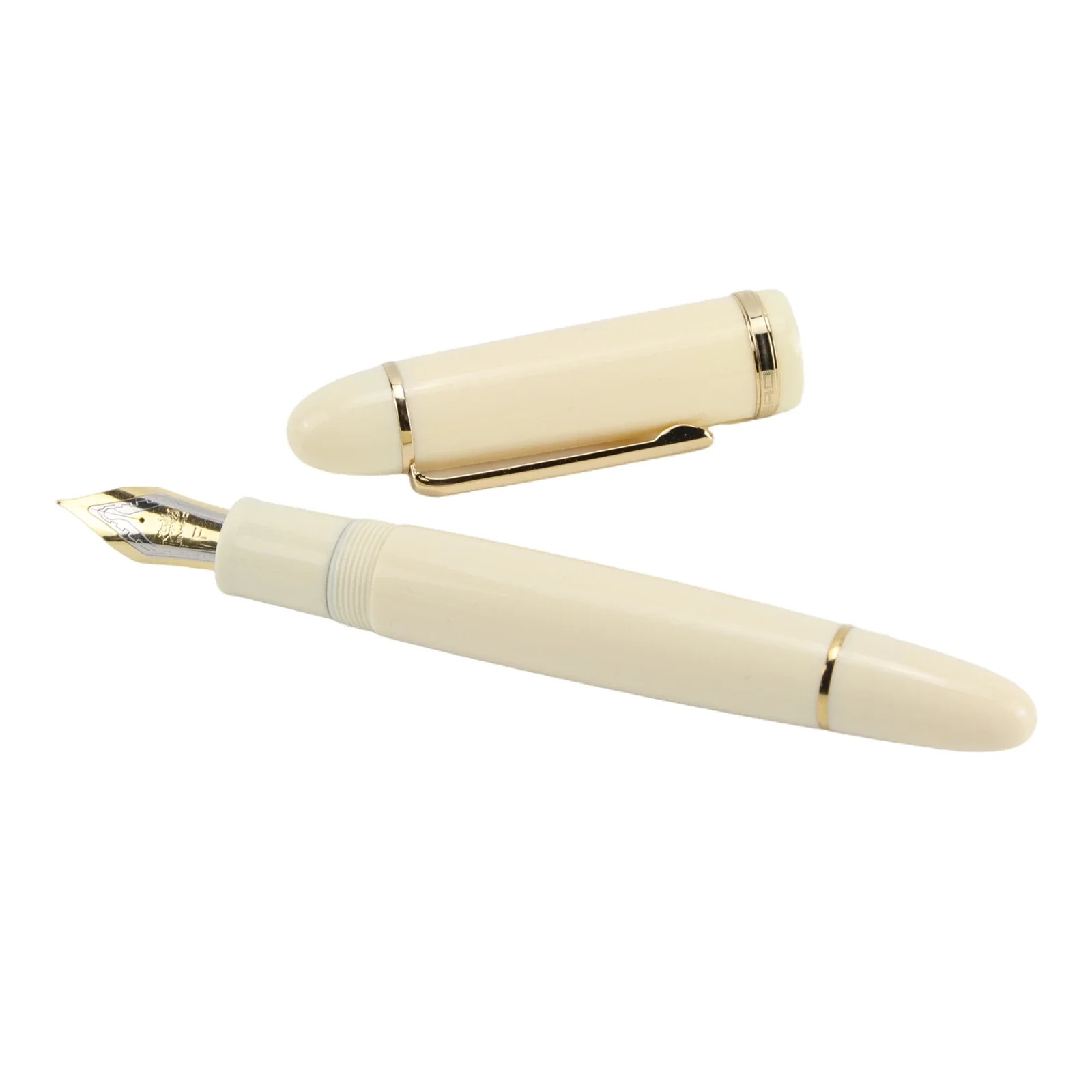 Pluma estilográfica acrílica X159, Clip dorado, puntas EF F, suministros escolares de oficina, regalos de escritura, bolígrafos, papelería, pluma estilográfica de vidrio