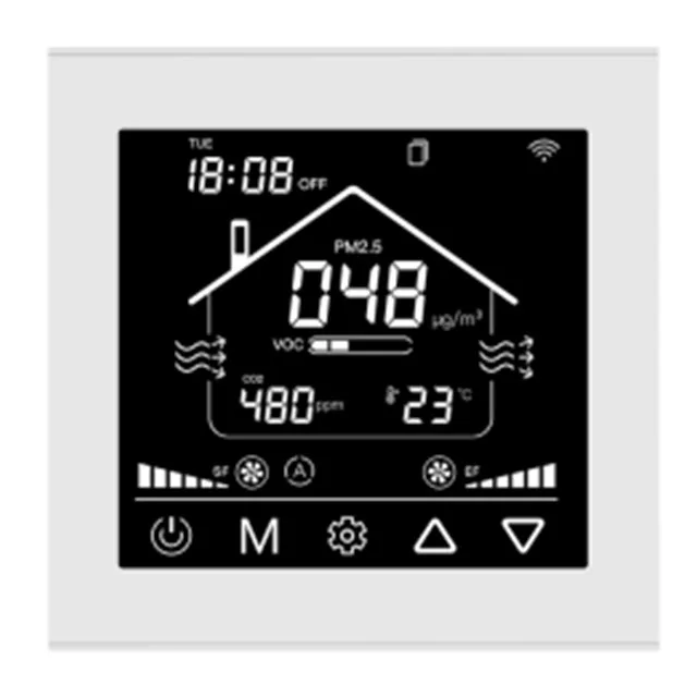 

High Efficiency Wall-Mounted Floor-Mounted Air Purifiers Central Fresh Air System Smart Control Home/Hotel HVAC Ventilation