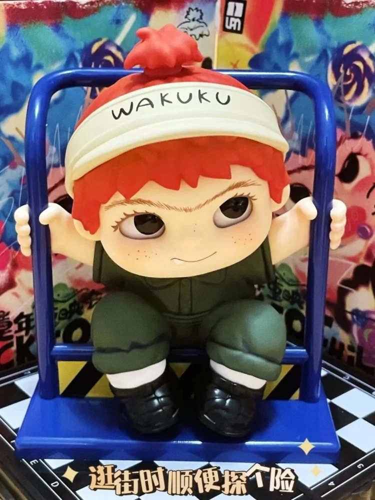 

Genuine Wakuku Blind Box Back To Childhood Figure Mystery Boxes Cute Anime Fashion Model Toy Kids Birthday Gift