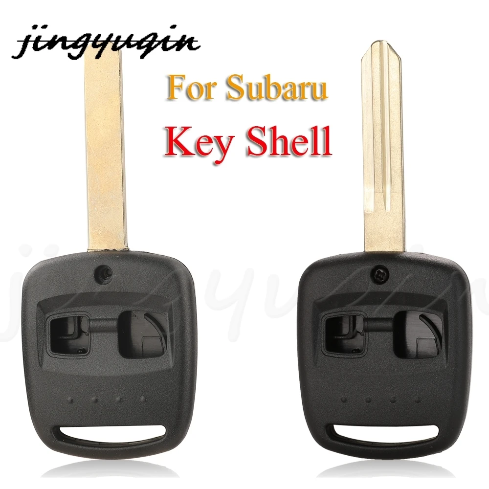 

jingyuqin 2 Buttons Replacement Remote Car Key Shell Case Fob For Subaru Forester Legacy Impreza Outback