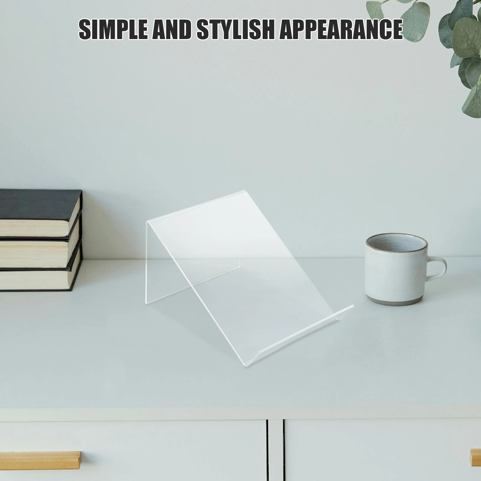 

Transparent Phone Holder Acrylic Stand for Desk Display High Stylish Versatile Use Easy Acrylic Risers Book Stand