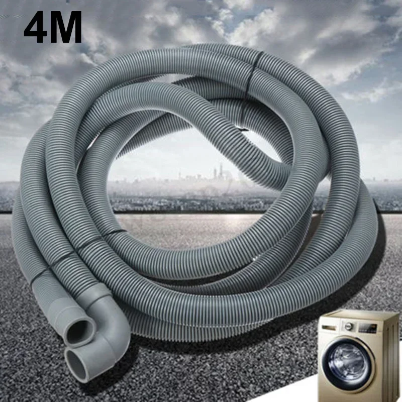 10Ft Washing Machine Drain Hose Extension Kit - Universal Dishwasher Hose With U-Bend Holder, Adapter & Clamps