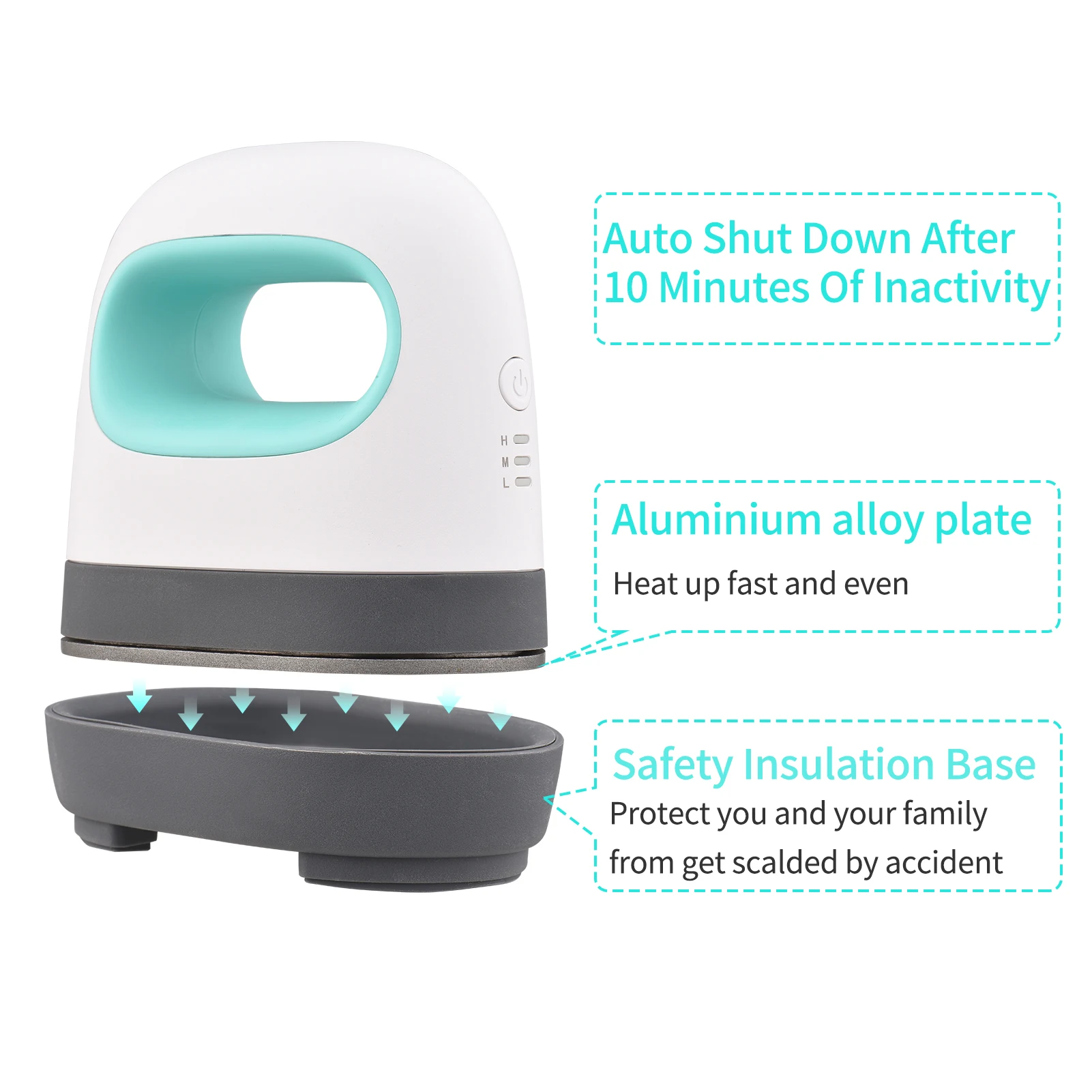 Mini Heat Press Machine Small Portable 3 Gear Temperature Heat Transfer Machine for Clothing Hats Handbags