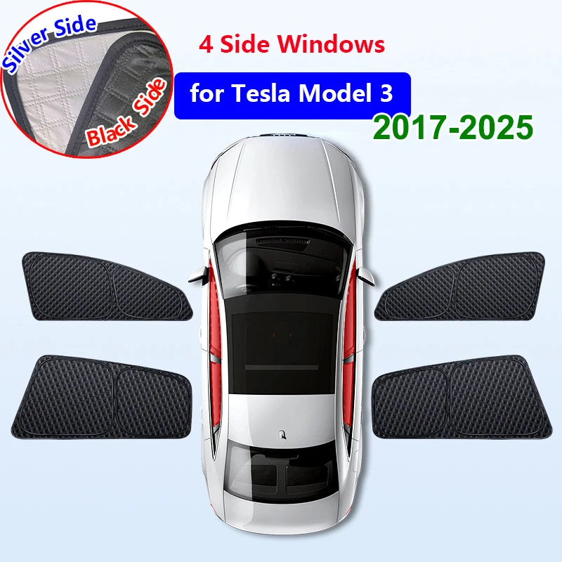 Voor Tesla Model Y Juniper 2025 Venster Zonnescherm Model 3 Highland 2024 Voorruit Zonnescherm Uv-bescherming Shading Netto accessoires
