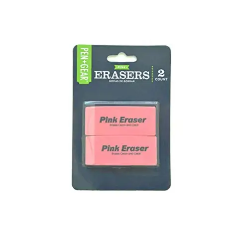 Smudgeproof rosa suddgummin, 2-pack för konstnärer och studenter, perfekt för att rita, skissa och skriva på papper med precision 10 best sales rosa suddgummi - №4