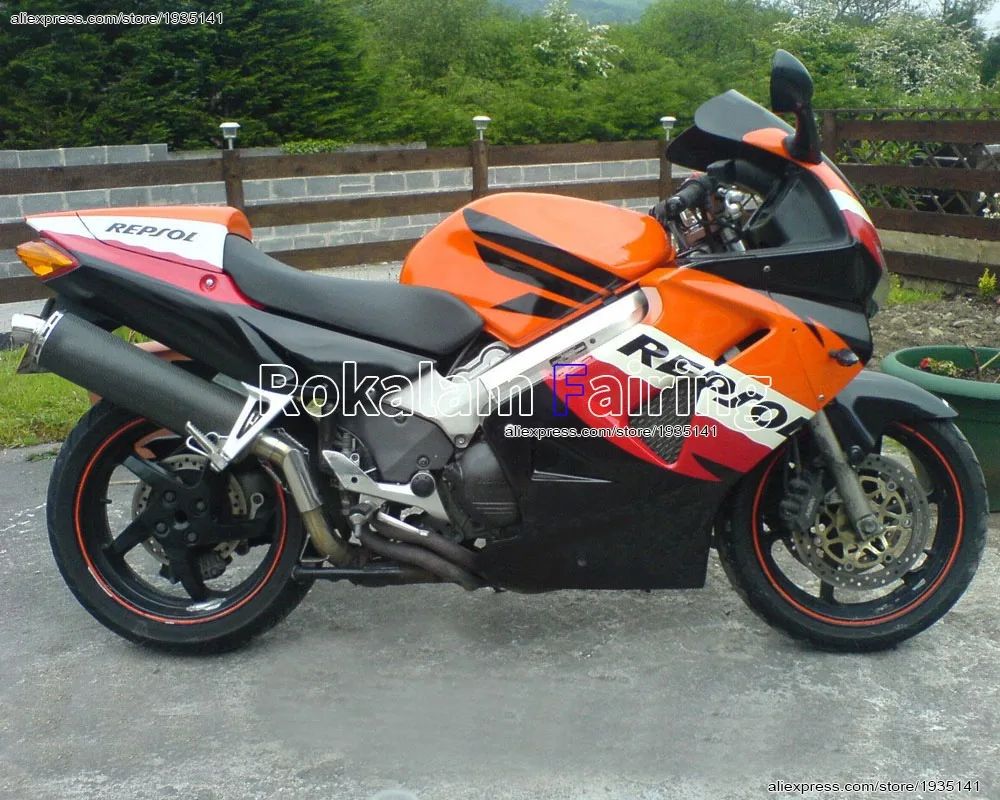 

Многоцветный для Honda VFR800 98 99 00 01, детали VFR 800 RR VFR800RR 1998 1999 2000 2001, комплект кузова послепродажного обслуживания, обтекатель мотоцикла
