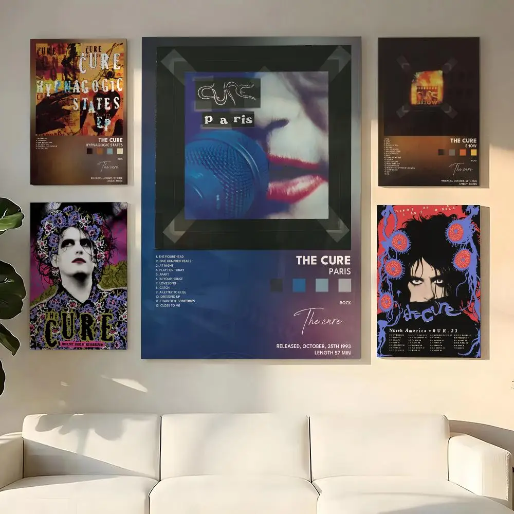 Band The c-Cure Painting Calligraphy Wooden Framed Canvas Poster Wall Art HD Waterproof Print Home Decor