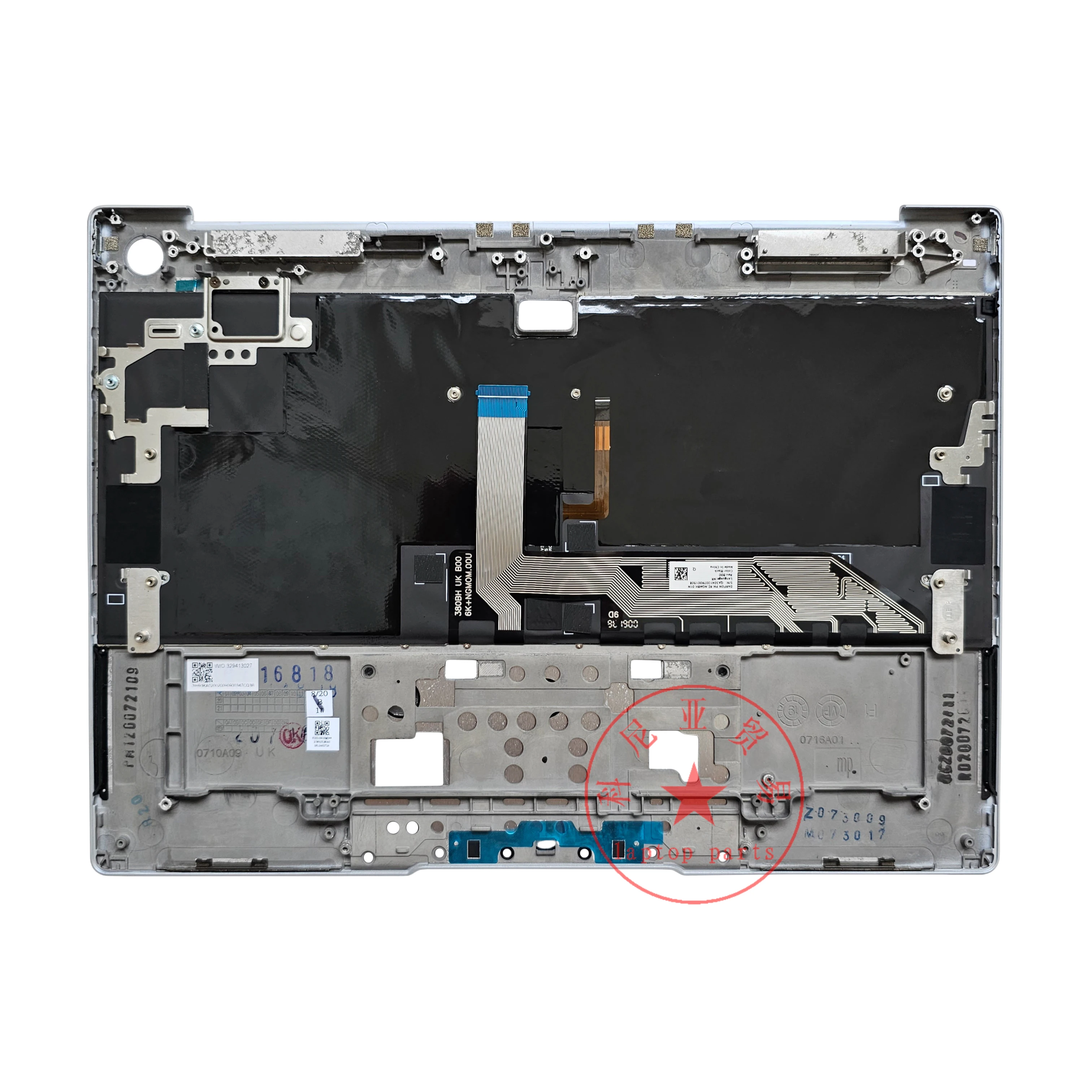 Casing atas Palmrest Laptop seri W29P WFH9, penutup casing dengan Keyboard lampu latar asli baru untuk Huawei MateBook X EUL-W19P